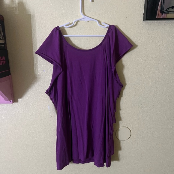 Purple Ruffle Top - Picture 3 of 3